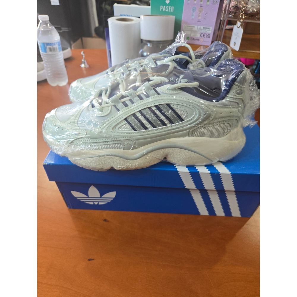 Adidas Originals Ozmillen W Linen Green Dark Blue Sneakers JI3124 Womens 8.5